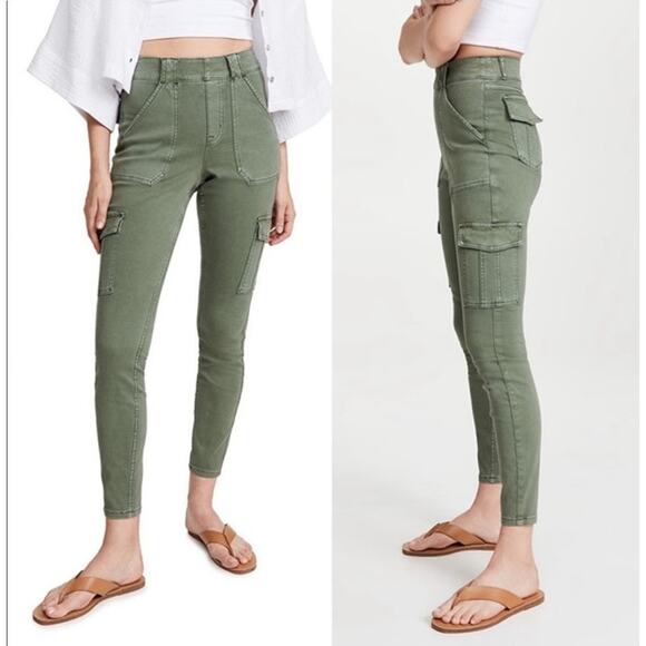 SPANX Stretch Twill Cargo Ankle Pants – Utility Green – Small – EUC - Picture 13 of 13
